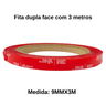 fita dupla face com a medida