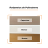 rodameio de poliestireno bronze branco capuccino