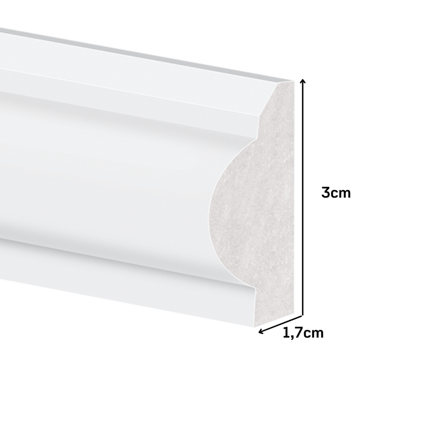 romeio poliestireno classico 2metros de altura rodapeshop 3cm