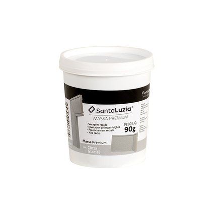 massa premium cinza glacial com 90g santa luzia