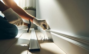 Como colocar rodapé de PVC