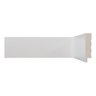 Rodape de Poliestireno 7x1,3x240cm Branco Liso 7cm - 