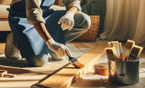 Como pintar rodapé de madeira