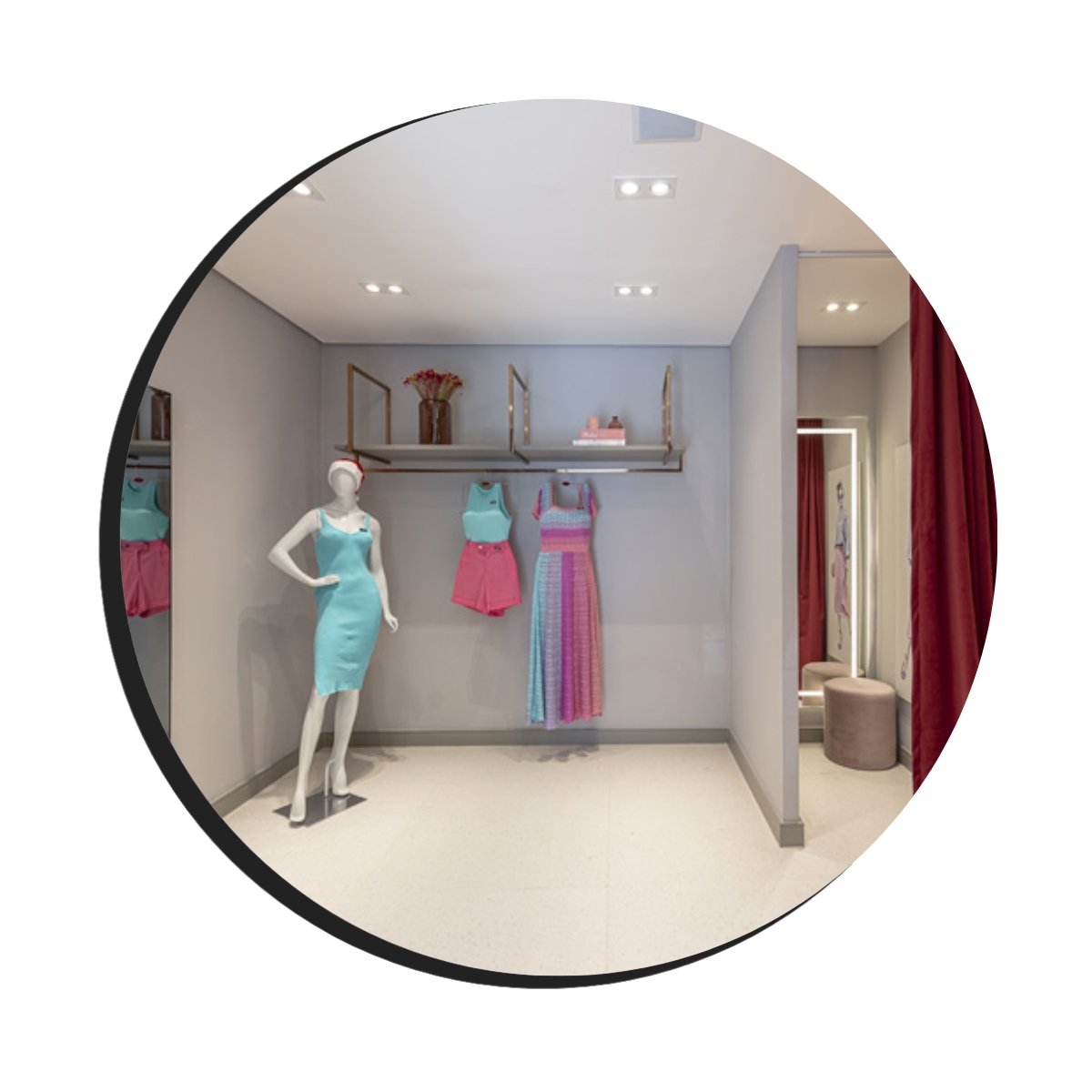 Rodape Poliest 10 cm Frisado Cinza Glacial 457 Santa Luzia