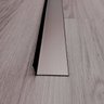 14717 perfil aluminio cantoneira champanhe 4x1 5cm new ponta repare 5