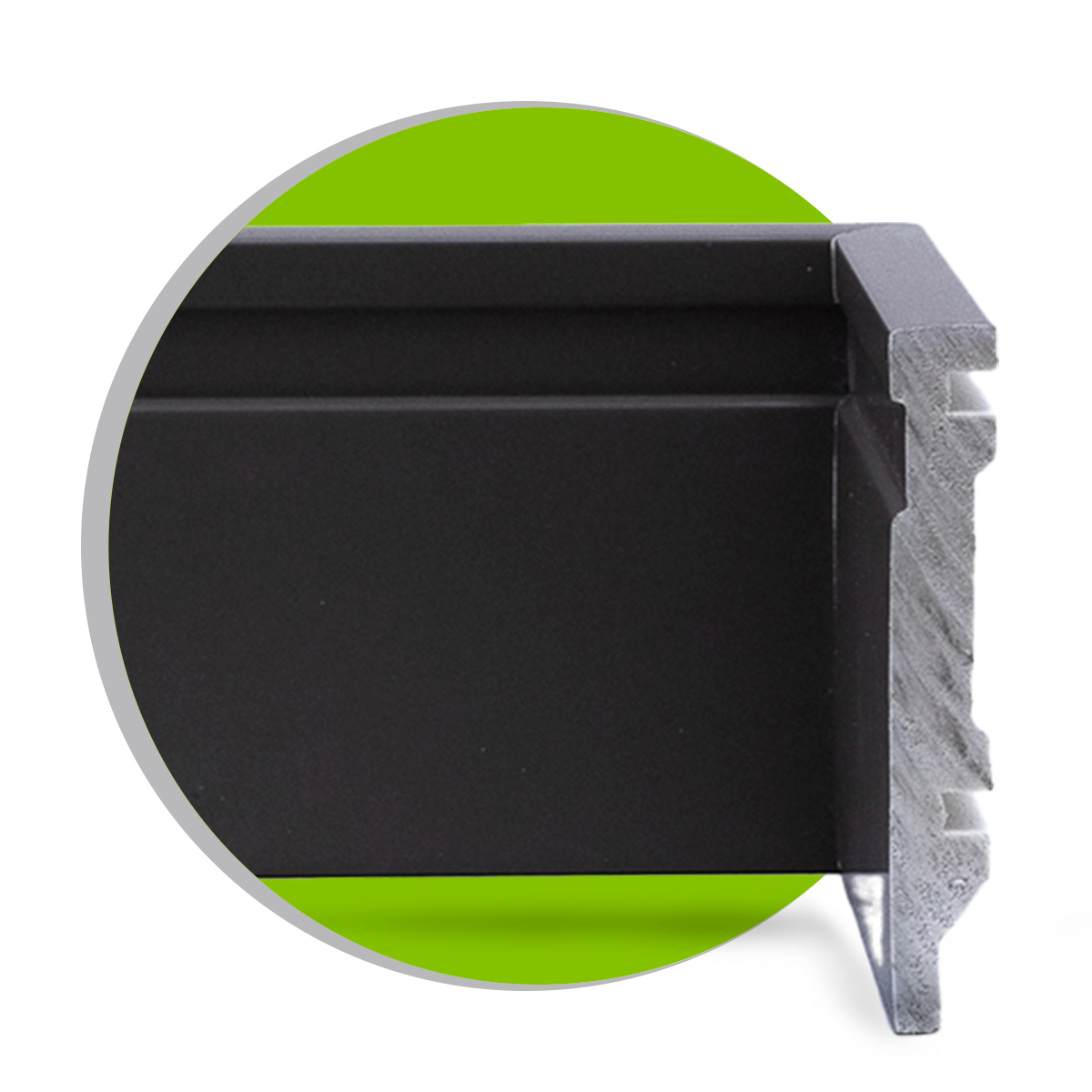 Rodap&eacute; Graddus Coffee 10cm Frisado Instalado