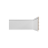 Rodape de Poliestireno 7x1,0x240cm Branco Frisado 7cm  - 