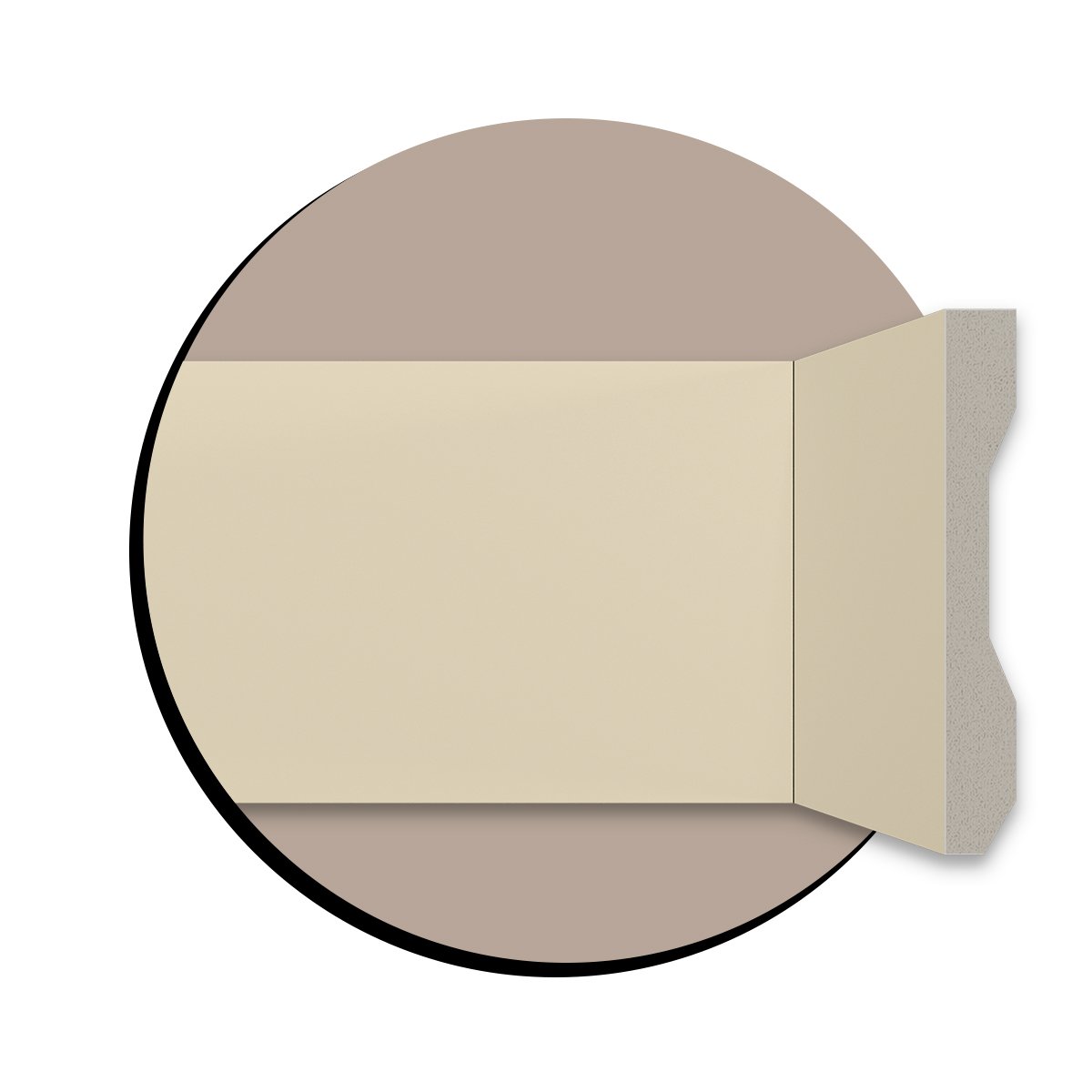 Rodap&eacute; 561 Beige Santa Luzia 10cm