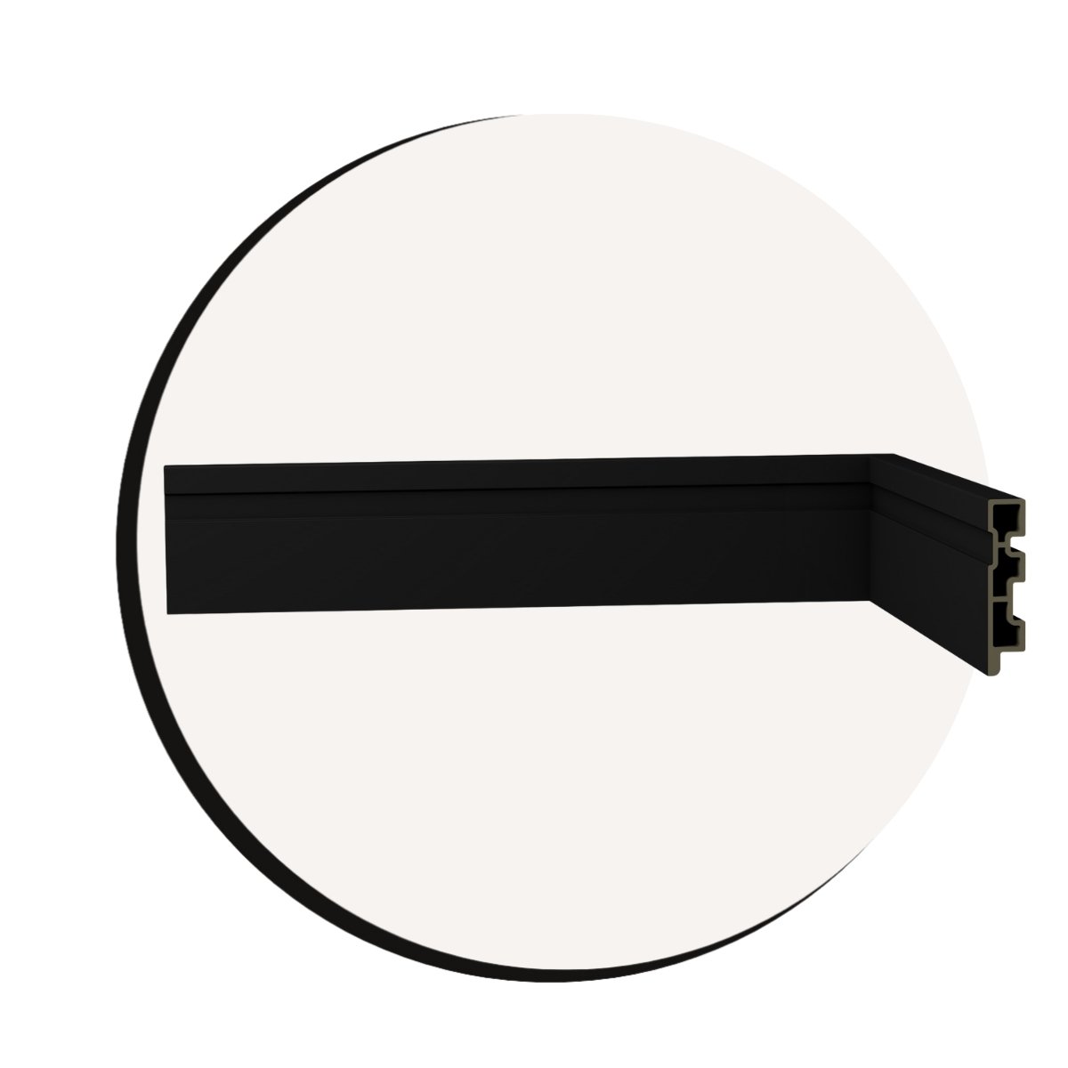 rodap&eacute; r9 frisado laca preto super wpc linha black