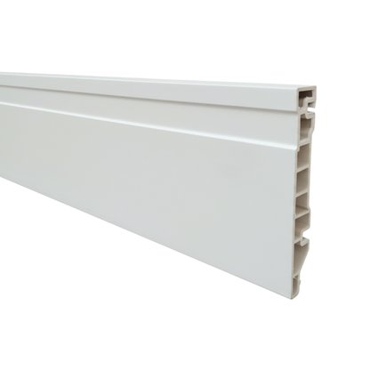 Rodapé Wpc Branco Frisado 10X1,5X240CM - Stato