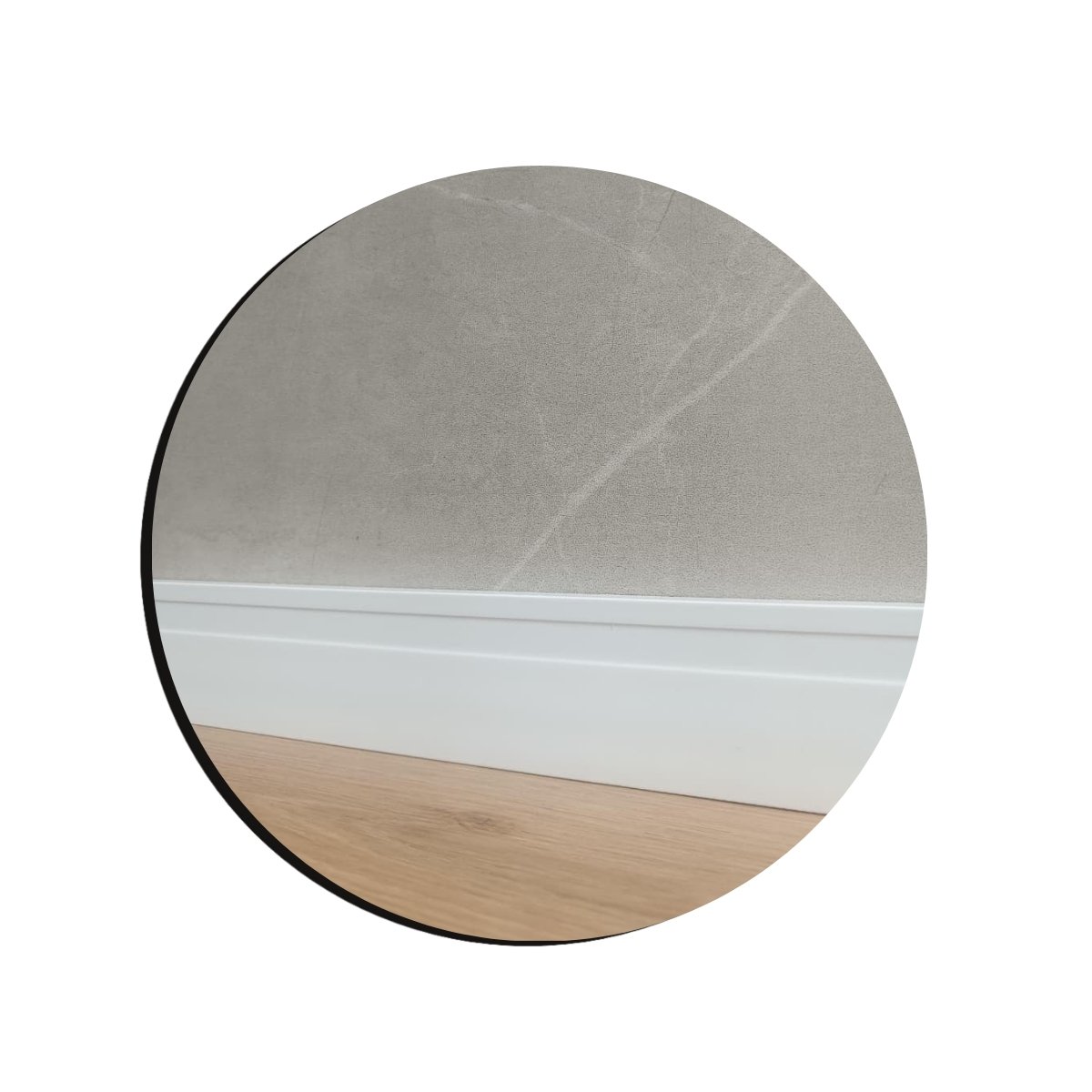 Rodap&eacute; Branco Frisado 7cm para piso vin&iacute;lico laminado e porcelanato