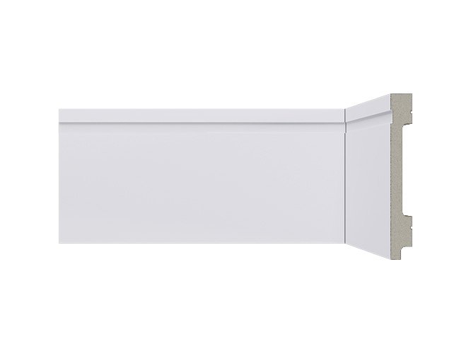 rodape de poliestireno 10cm branco b106 frisado santa luzia