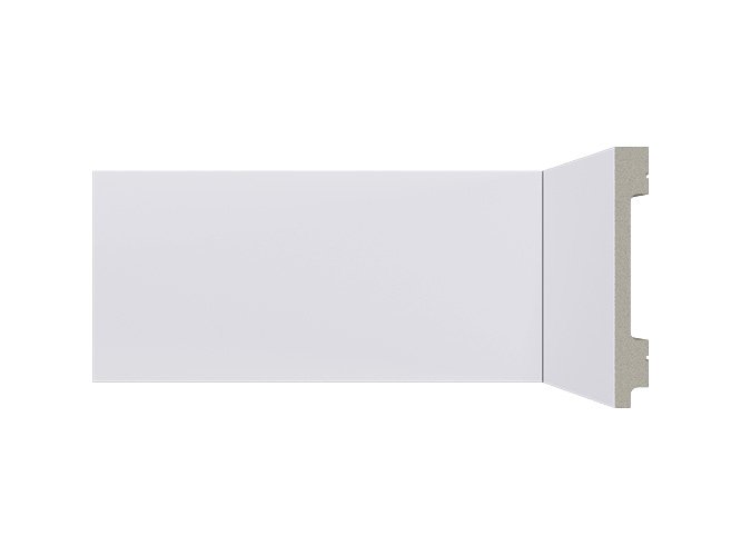 rodape de poliestireno 10cm branco b107 liso santa luzia