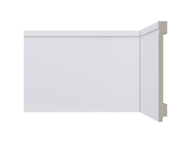 rodape de poliestireno 15cm branco b156 frisado santa luzia