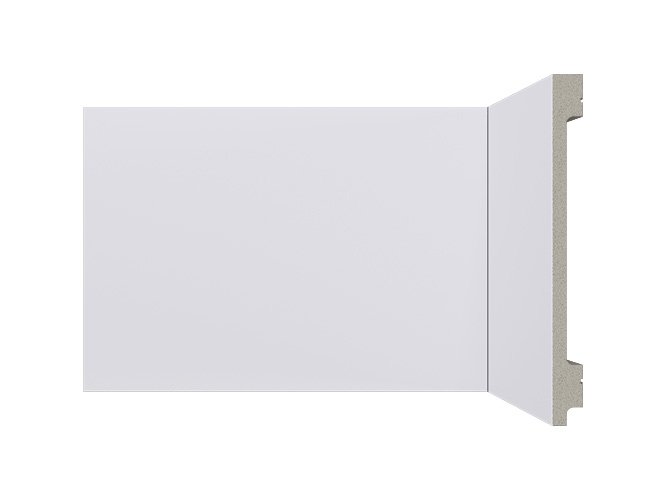 rodape de poliestireno 15cm branco b157 liso santa luzia