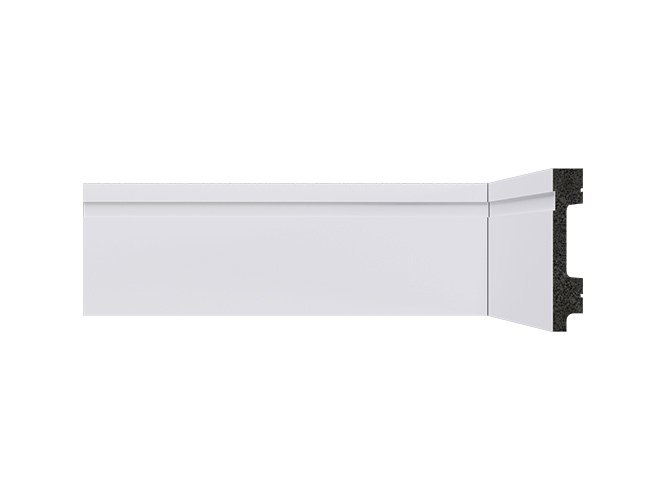 rodape de poliestireno 07cm branco b74 frisado santa luzia