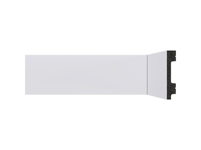 rodape de poliestireno 07cm branco b75 liso santa luzia