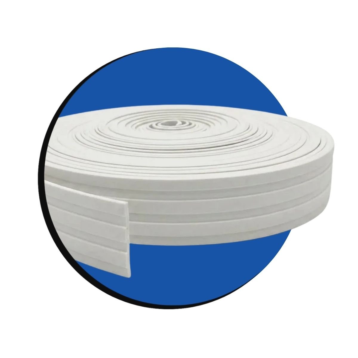 Painel Ripado Flexível EVA Autocolante Branco 10cm Painel Ripado Flexível EVA 3F Autocolante Branco 10cm para parede